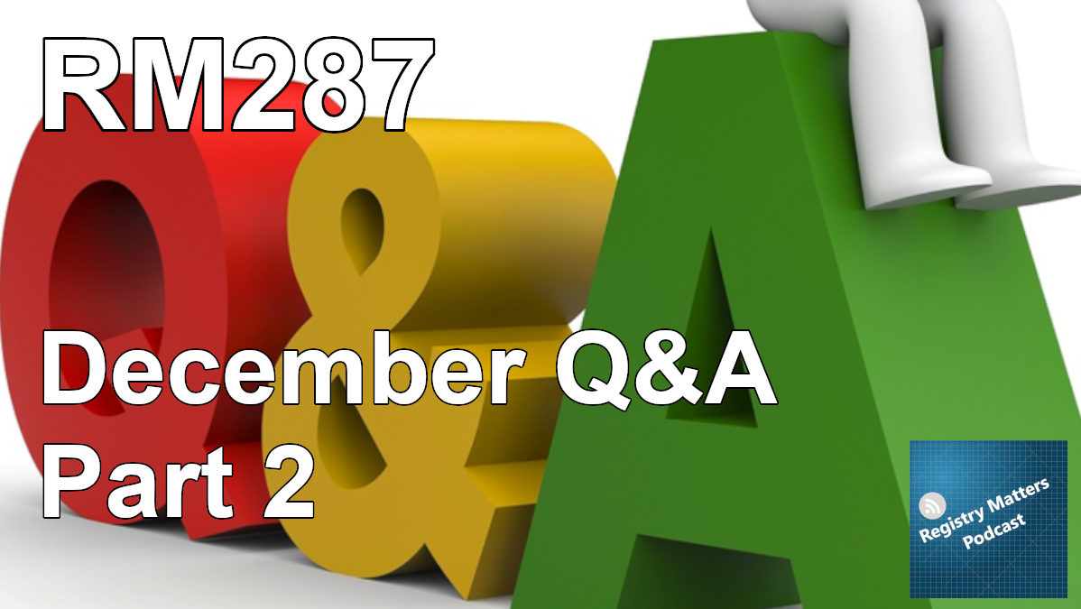RM287: December Q&A Part 2