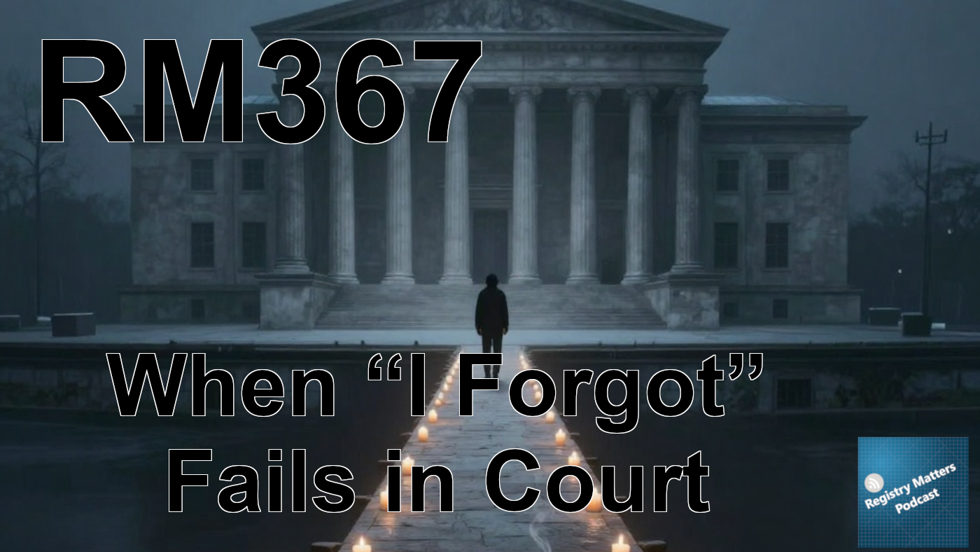 RM367: When “I Forgot” Fails in Court